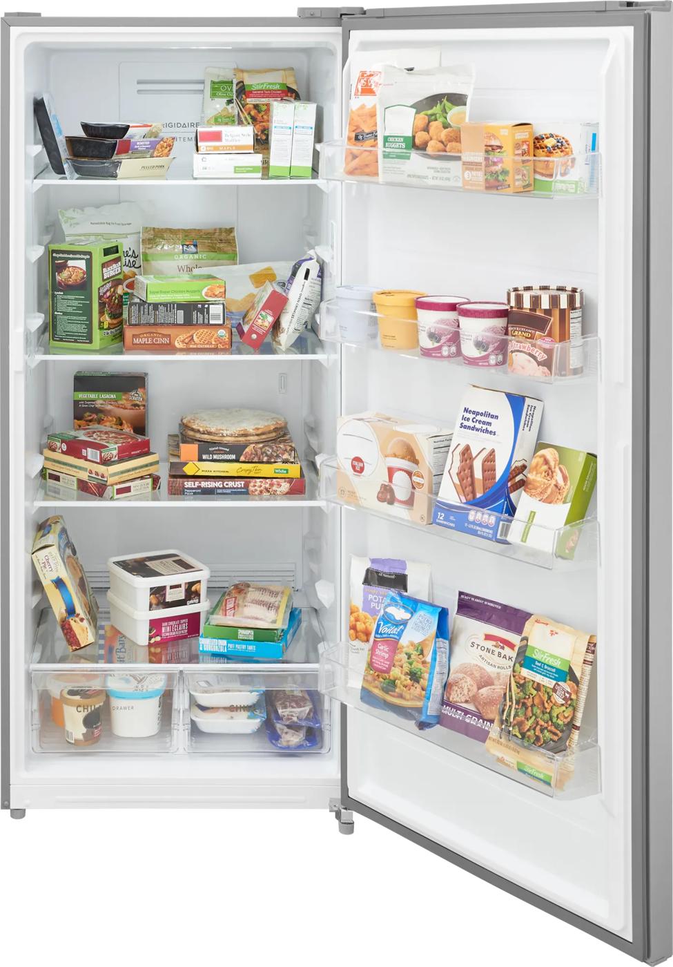 Frigidaire 21 Cu. Ft. Garage Ready Upright Freezer - Stainless Steel Look