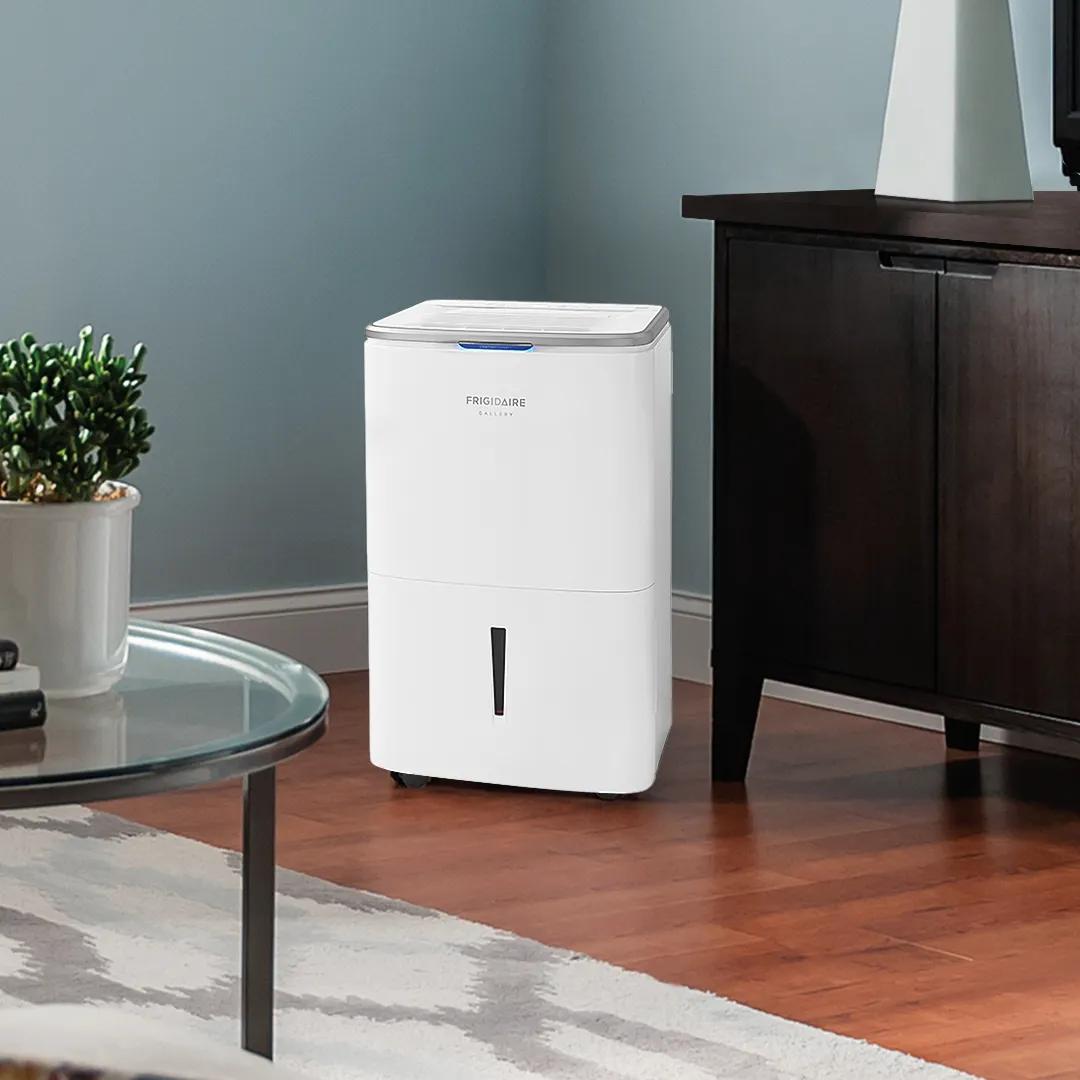 Frigidaire Gallery High Humidity 50-Pint Smart Wi-Fi Dehumidifier, Energy Star, White