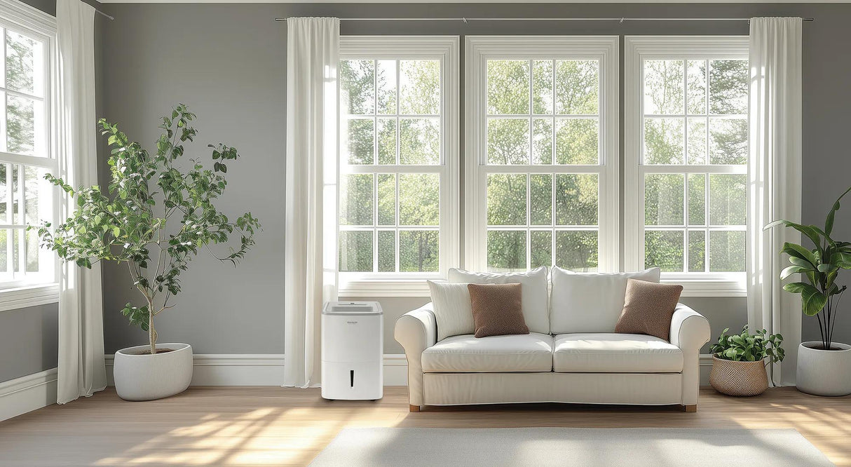 Frigidaire 50-Pint Smart Wi-Fi Dehumidifier, Energy Star, for Rooms up to 4,500 Sq. Ft., White