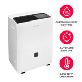 Frigidaire 60-Pint Built-In Pump Dehumidifier, for Rooms up to 5,000 Sq. Ft., White