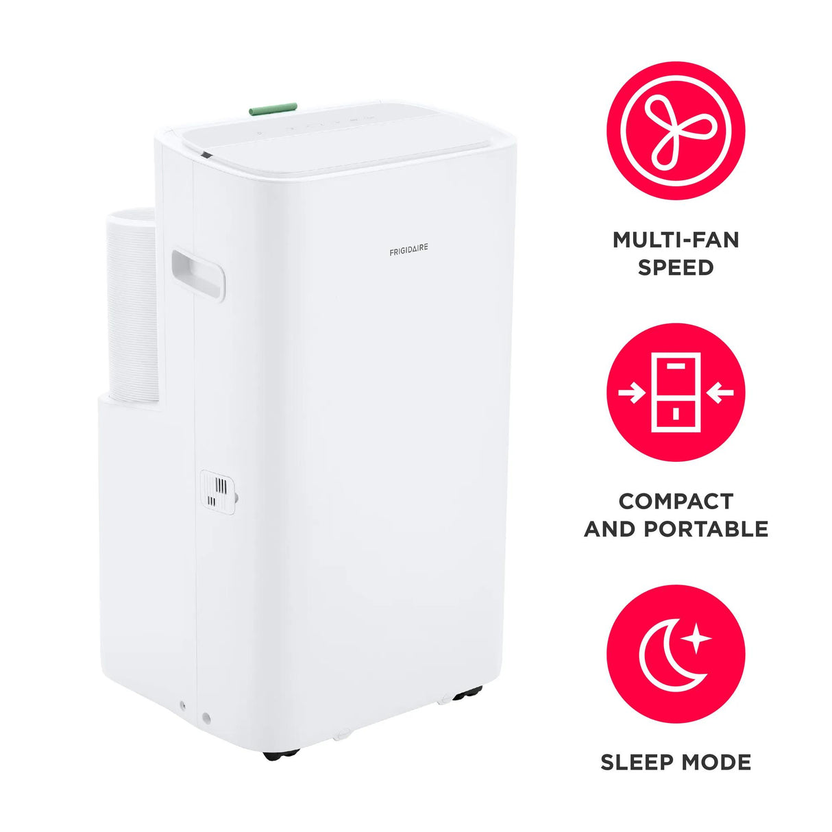 Frigidaire 3-in-1 Smart Portable Air Conditioner, 14,000 BTU (10,000 DOE) with Wi-Fi, White - FHPC142AA1