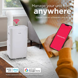 Frigidaire 4-in-1 Smart Portable Air Conditioner with Heat, 14,000 BTU (10,000 DOE), Wi-Fi, White - FHPH142AA1
