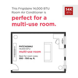 Frigidaire 14,000 BTU Through-the-Wall Room Air Conditioner, 208/230V, White - FHTC142WA2