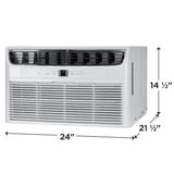 Frigidaire 12,000 BTU Through-the-Wall Room Air Conditioner with Supplemental Heat, White - FHTE123WA2