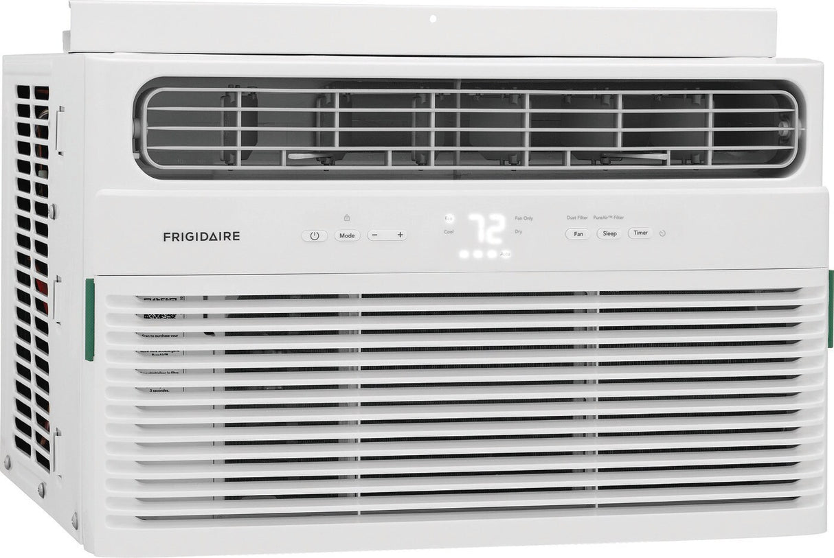 Frigidaire FHWC064TE1 6,000 BTU Window Air Conditioner front view with the visible left side. 
