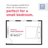 Frigidaire 6,000 BTU Window Air Conditioner FHWC064TE1 (10-Pack) - feature infographic | Varouj Appliances