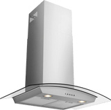 Frigidaire 30" Glass Canopy Wall-Mount Range Hood, 340 CFM, Stainless Steel
