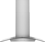 Frigidaire 36" Glass Canopy Wall-Mount Range Hood, 340 CFM, Stainless Steel