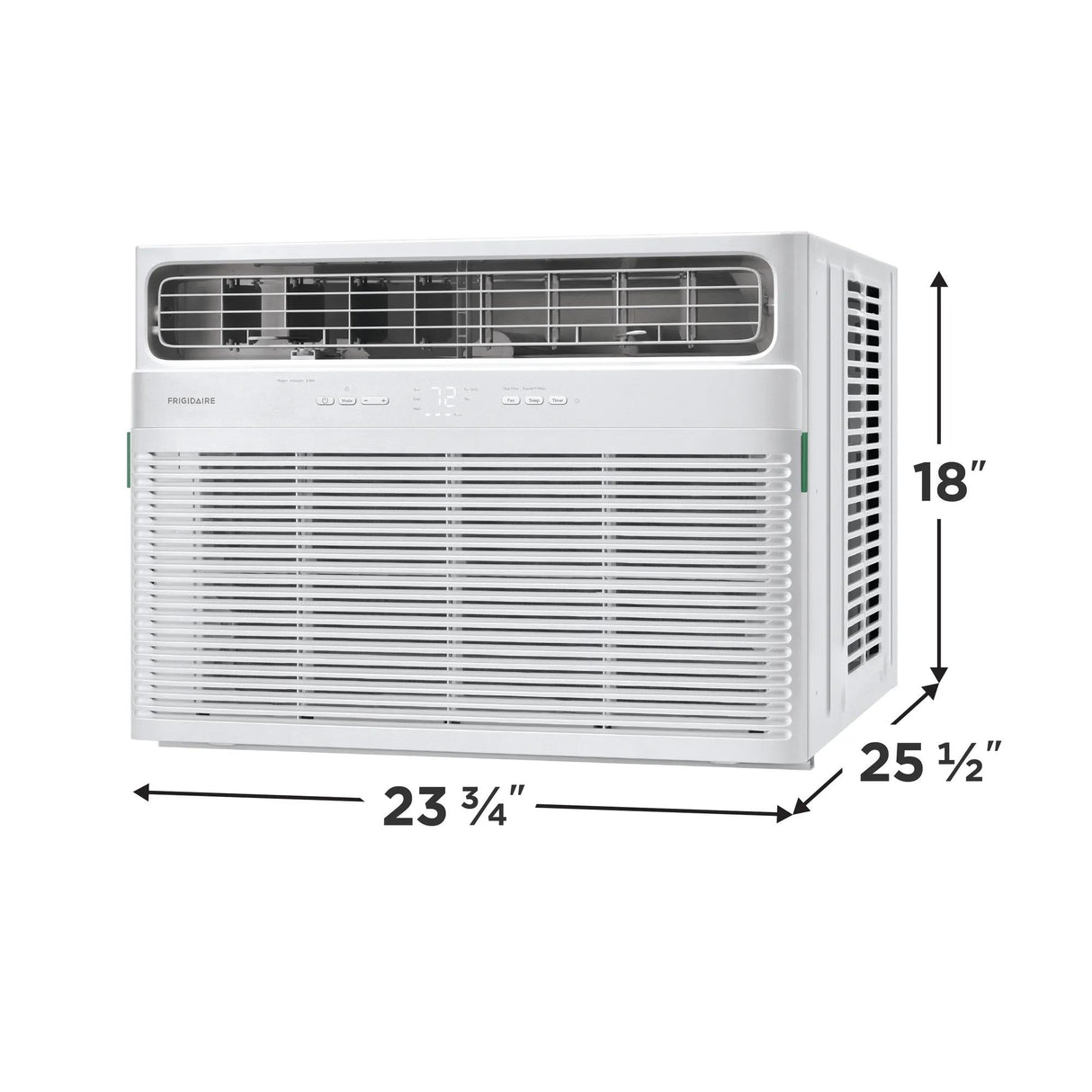 Frigidaire 18,800 BTU Window Air Conditioner with Supplemental Heat, 230V, Remote, White - FHWH184WB2