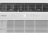 Frontal close-up of the Frigidaire 12,000 BTU Window Room Air Conditioner with Wi-Fi.