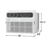 Frigidaire 14,000 BTU Smart Window Air Conditioner with Wi-Fi, Cools 700 Sq. Ft., White - FHWW144TF1