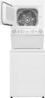 Frigidaire Electric Long Vent Stacked Laundry Center - 3.9 Cu. Ft Washer and 5.5 Cu. Ft. Dryer - (FLCE7523AW) - FRIGIDAIRE