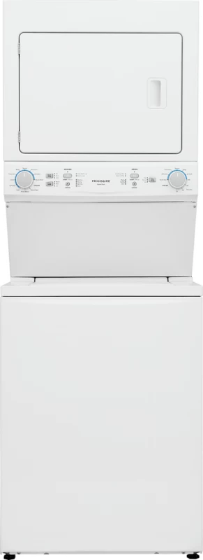 Frigidaire Electric Long Vent Stacked Laundry Center - 3.9 Cu. Ft Washer and 5.5 Cu. Ft. Dryer - (FLCE7523AW) - FRIGIDAIRE