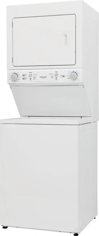 Frigidaire Electric Long Vent Stacked Laundry Center - 3.9 Cu. Ft Washer and 5.5 Cu. Ft. Dryer - (FLCE7523AW) - FRIGIDAIRE