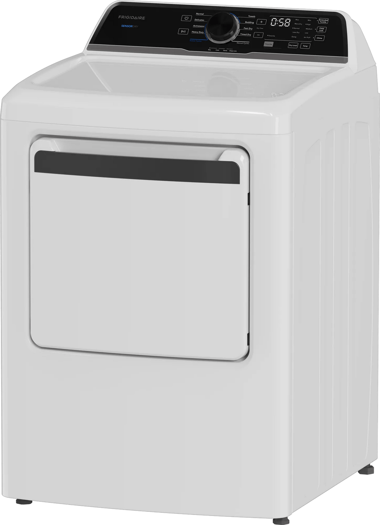 Frigidaire 7.0 Cu. Ft. Electric Dryer with Sensor Dry, White