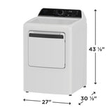 Frigidaire 7.0 Cu. Ft. Electric Dryer with Sensor Dry, White
