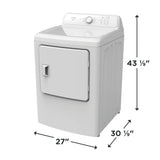 Frigidaire 7.0 Cu. Ft. Gas Dryer with 8 Dry Cycles, White