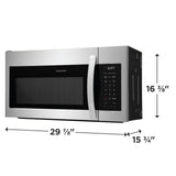 Frigidaire 1.8 Cu. Ft. Over-the-Range Microwave, 1,000 Watts, Fingerprint-Resistant Stainless Steel