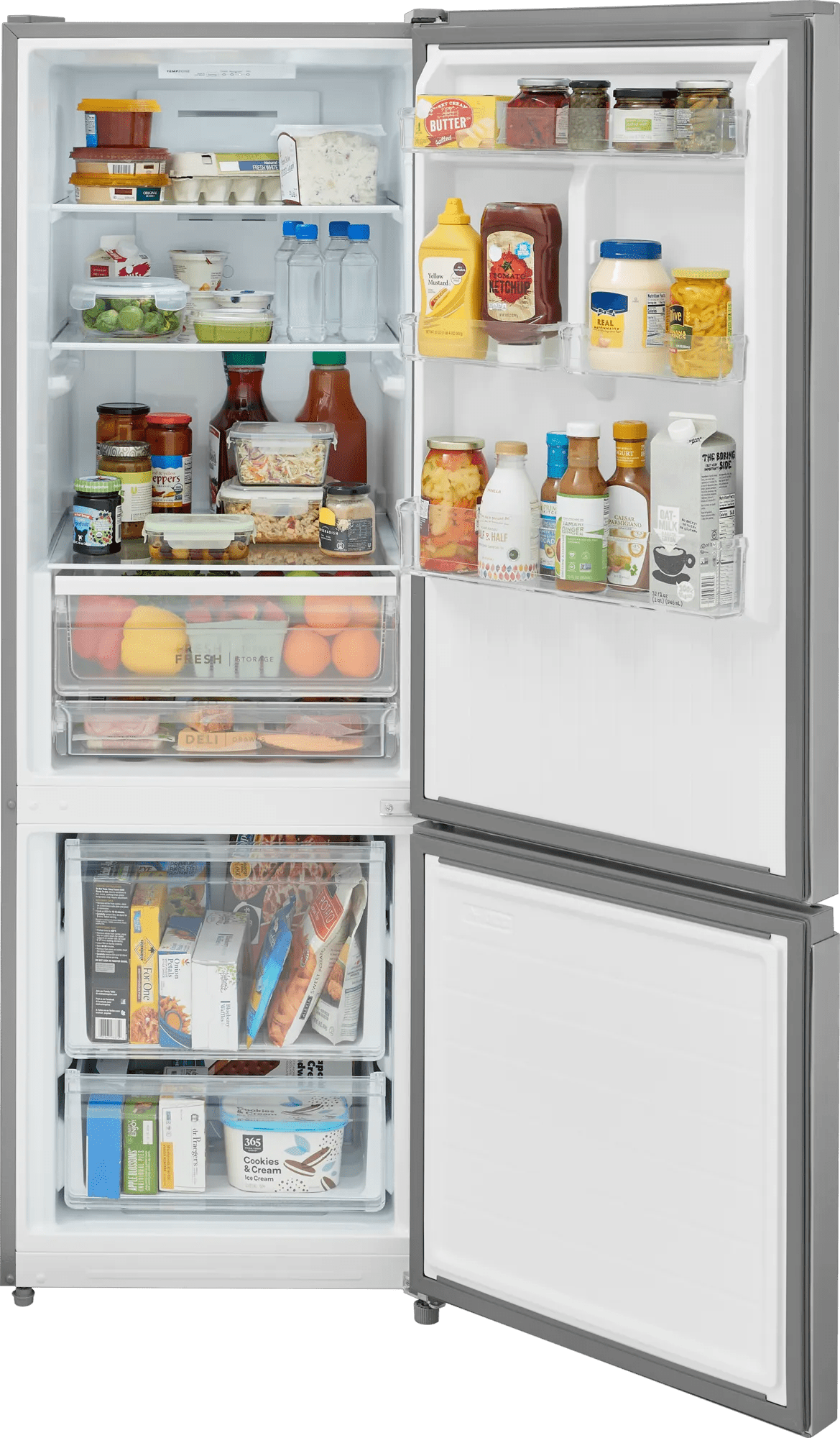 Frigidaire FRBE1226AV – doors open, loaded