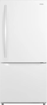 Frigidaire FRBE1925AW bottom freezer refrigerator in white
