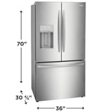 Frigidaire 22.6 Cu. Ft. Counter-Depth French Door Refrigerator - (FRFC2323AS) - FRIGIDAIRE