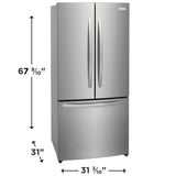 Frigidaire 17.6 Cu. Ft. Counter-Depth French Door Refrigerator - (FRFG1723AV) - FRIGIDAIRE
