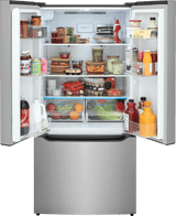 Frigidaire FRFG2033AV refrigerator – doors open, loaded