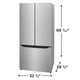 Frigidaire FRFG2033AV refrigerator – dimensions