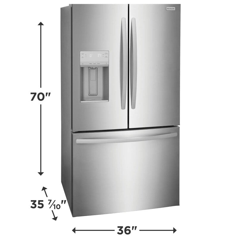 28 Cu. Ft. Standard-Depth French Door Refrigerator - (FRFS2823AF) -