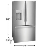 28 Cu. Ft. Standard-Depth French Door Refrigerator - (FRFS2823AF) -