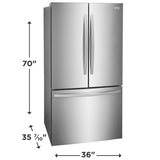 Frigidaire 27.8 Cu. Ft. Standard-Depth French Door Refrigerator - (FRFS2823AS) - FRIGIDAIRE
