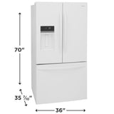 Frigidaire 27.8 Cu. Ft. Standard-Depth French Door Refrigerator - (FRFS2823AW) - FRIGIDAIRE