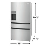 26 Cu. Ft. Standard-Depth 4-Door French Door Refrigerator - (FRMS2733AV) -
