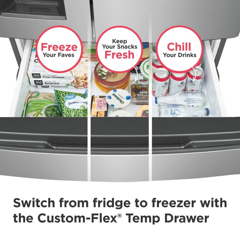 26 Cu. Ft. Standard-Depth 4-Door French Door Refrigerator - (FRMS2733AV) -