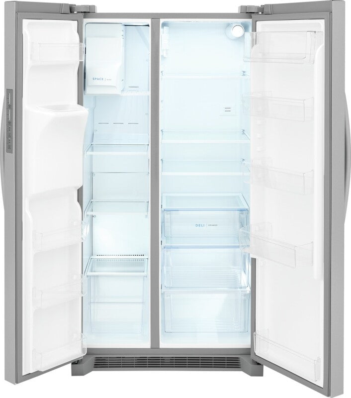 Frigidaire 22.3 Cu. Ft. 36" Counter Depth Side by Side Refrigerator - (FRSC2333AS) - FRIGIDAIRE