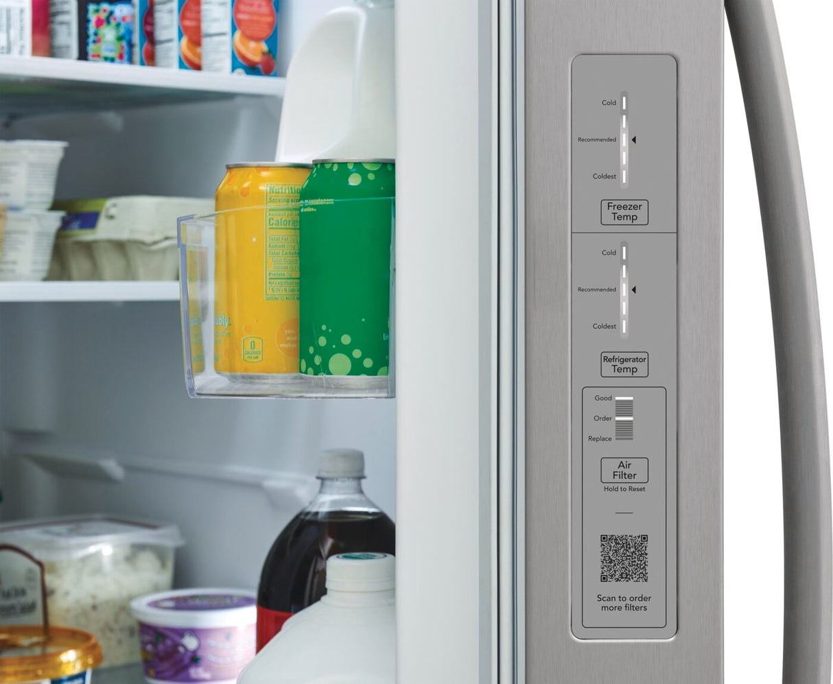 FRSN2610AF  Frigidaire 26 Cu. Ft. 36" Standard-Depth Side-by-Side Refrigerator - (FRSN2610AF) -