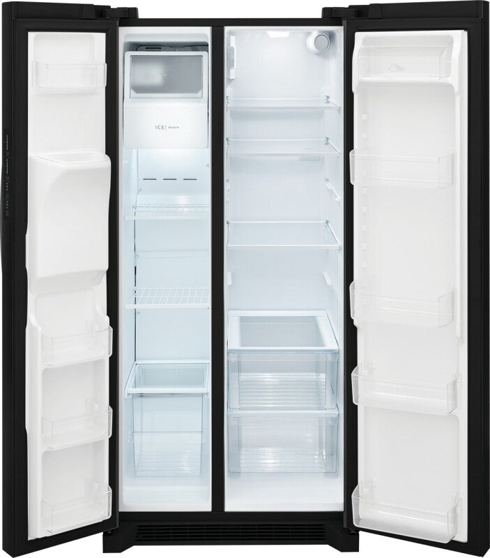 Frigidaire 22.3 Cu. Ft. 33" Standard Depth Side by Side Refrigerator - (FRSS2323AB) - FRIGIDAIRE