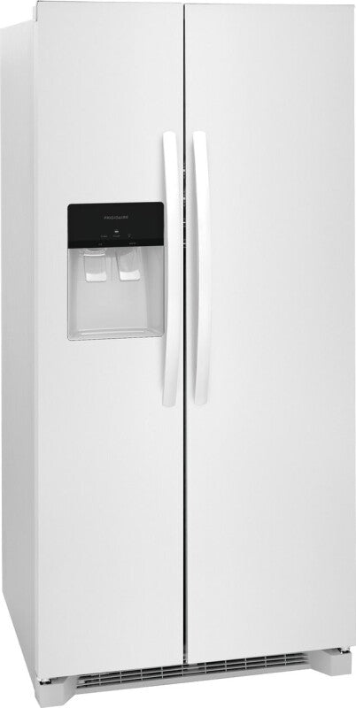Frigidaire 22.3 Cu. Ft. 33" Standard Depth Side by Side Refrigerator - (FRSS2323AW) - FRIGIDAIRE