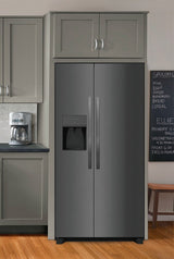Frigidaire 25.6 Cu. Ft. 36" Standard Depth Side by Side Refrigerator - (FRSS2623AB) - FRIGIDAIRE