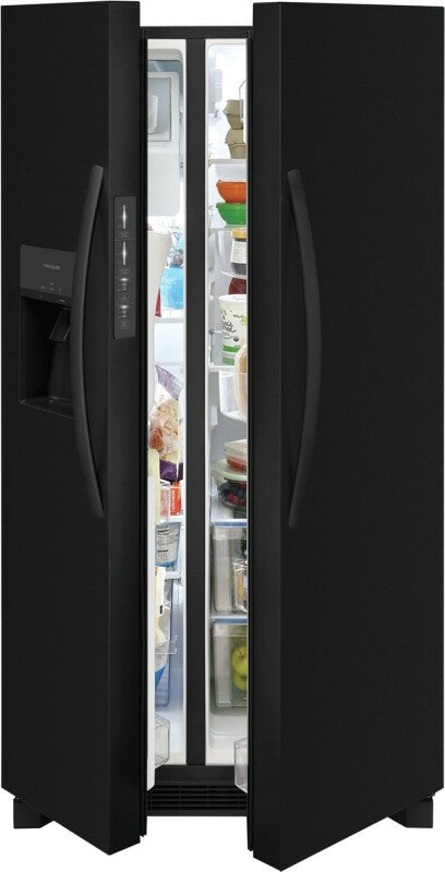 Frigidaire 25.6 Cu. Ft. 36" Standard Depth Side by Side Refrigerator - (FRSS2623AB) - FRIGIDAIRE