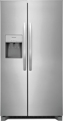 Frigidaire 25.6 Cu. Ft. 36" Standard Depth Side by Side Refrigerator - (FRSS2623AS) - FRIGIDAIRE