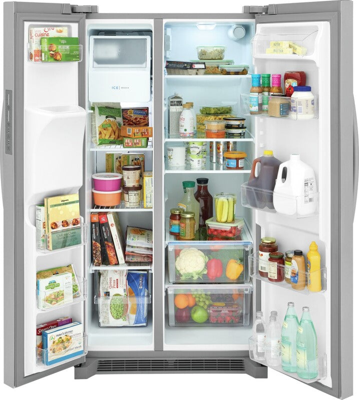 Frigidaire 25.6 Cu. Ft. 36" Standard Depth Side by Side Refrigerator - (FRSS2623AS) - FRIGIDAIRE