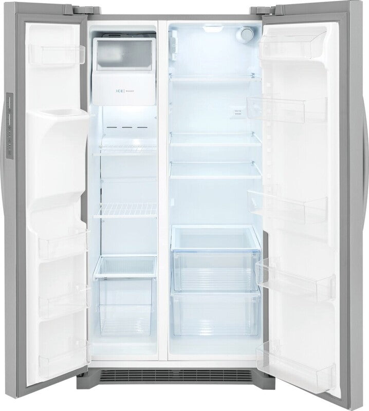Frigidaire 25.6 Cu. Ft. 36" Standard Depth Side by Side Refrigerator - (FRSS2623AS) - FRIGIDAIRE