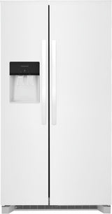 Frigidaire 25.6 Cu. Ft. 36" Standard Depth Side by Side Refrigerator - (FRSS2623AW) - FRIGIDAIRE