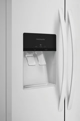 Frigidaire 25.6 Cu. Ft. 36" Standard Depth Side by Side Refrigerator - (FRSS2623AW) - FRIGIDAIRE
