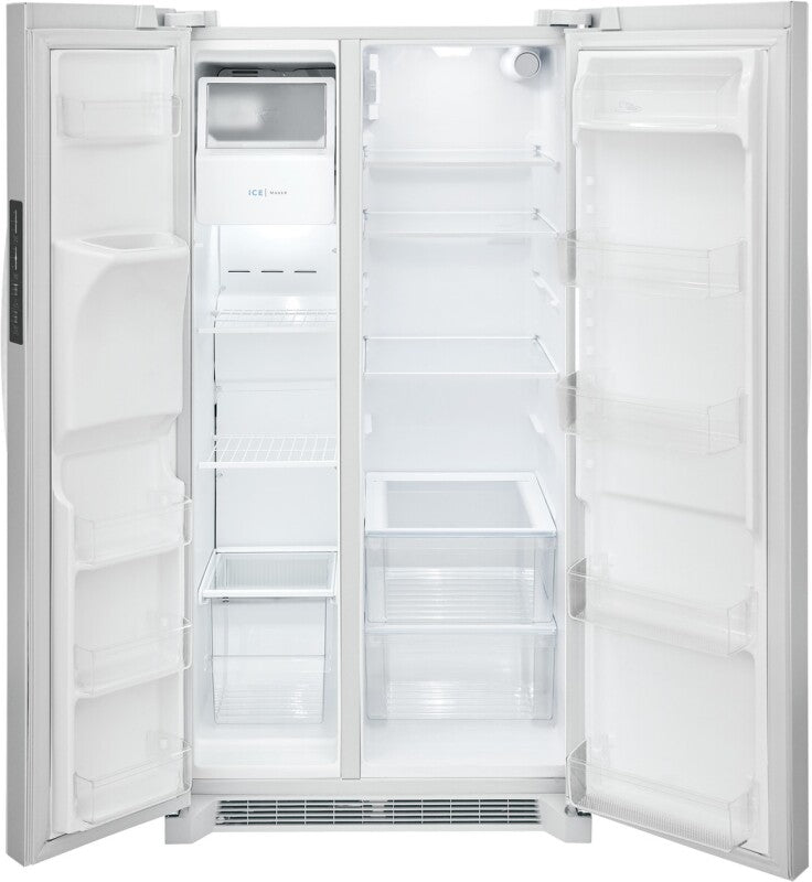 Frigidaire 25.6 Cu. Ft. 36" Standard Depth Side by Side Refrigerator - (FRSS2623AW) - FRIGIDAIRE
