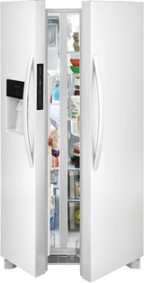 Frigidaire 25.6 Cu. Ft. 36" Standard Depth Side by Side Refrigerator - (FRSS2623AW) - FRIGIDAIRE