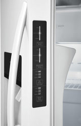 Frigidaire 25.6 Cu. Ft. 36" Standard Depth Side by Side Refrigerator - (FRSS2623AW) - FRIGIDAIRE