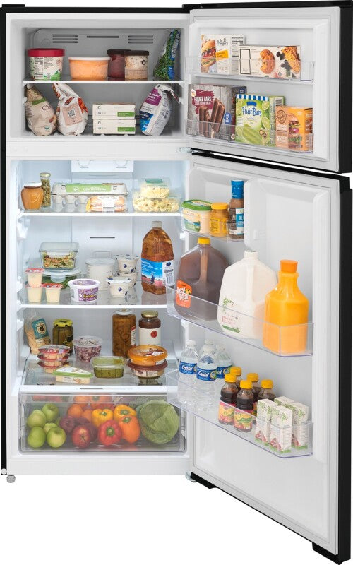 FRTE1622AB- Frigidaire 28 Inch Top Freezer Refrigerator with 16 cu. ft. Capacity, 2 Glass Shelves, Crisper Drawer, Gallon Door Bins - (FRTE1622AB)