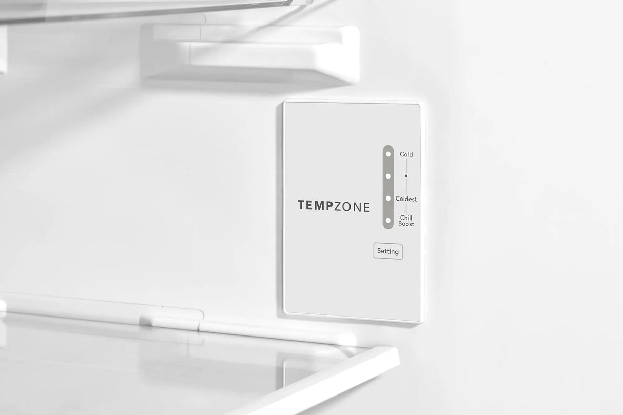 Frigidaire FRTE1814AW top freezer refrigerator – controls